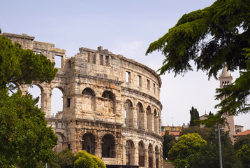 ancient arena in Pula, Croatia