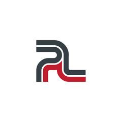 Initial Letter PL Linked Design Logo