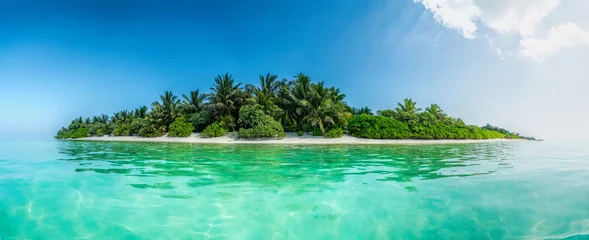 Photo sur Plexiglas Île Panorama de l& 39 île de Thoddoo