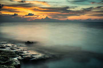 Fototapeta na wymiar Maldivian sunset