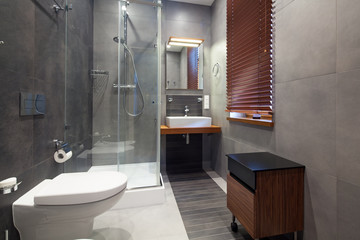 Interior of bathroom