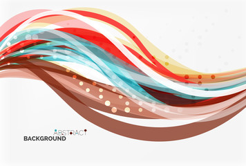 Colorful wave abstract background