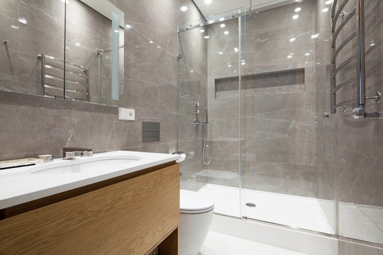 Interior of bathroom