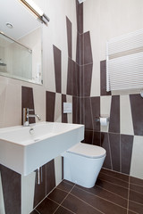 Interior of bathroom