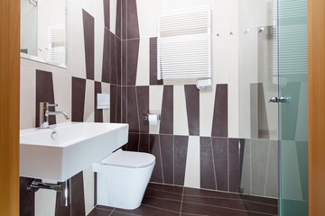 Interior of bathroom