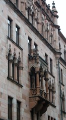 Fototapeta na wymiar jugend stil in architectural detail of a balcony in Helsinki