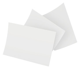 blank white paper sheets stacked in the order.