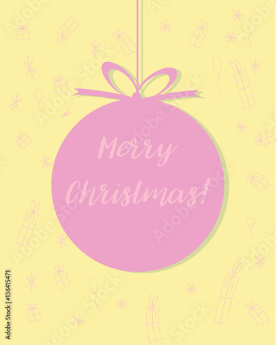 &quot;Merry Christmas and Happy New Year Card&quot; Stockfotos und lizenzfreie