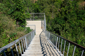 Fototapeta premium Outdoor cement staircase section
