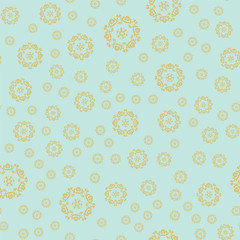 Winter card snowflake pattern