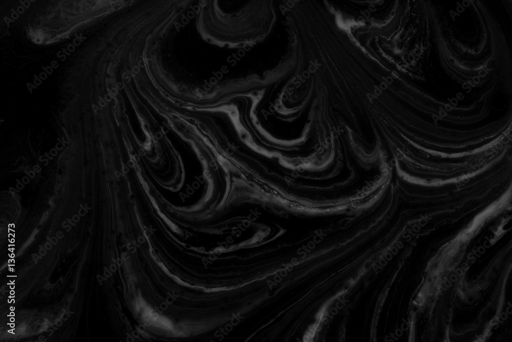 Wall mural black marble natural pattern for background, abstract black and