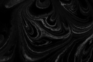Naklejka premium Black marble natural pattern for background, abstract black and