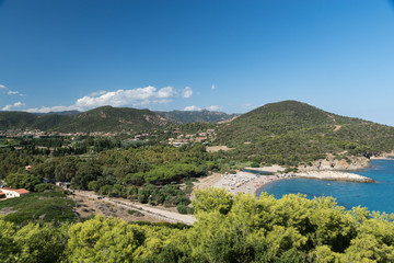 Fototapeta premium Su Portu beach in Chia, Sardinia, Italy