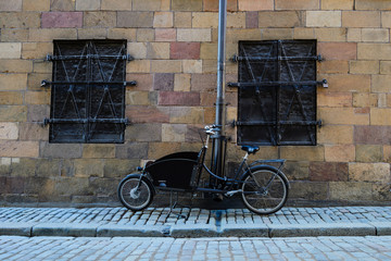 Modernes Fahrrad in Stockholm