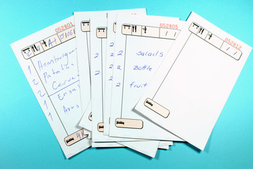 Cuenta de restaurante