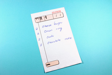 Cuenta de restaurante