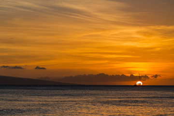 Sunset from Canoe Beach Lahaina Maui