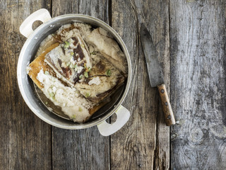  salted pork lard (salo)