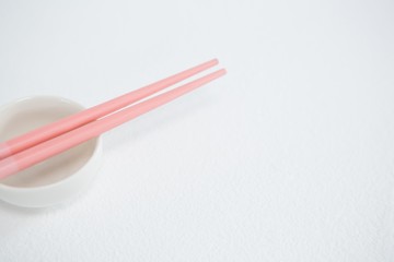 Chopsticks with bowl