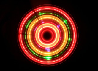 background of colorful rings