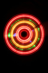background of colorful rings