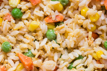Close-up fried rice