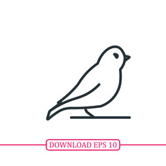 Sparrow icon vector