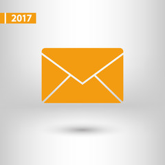 Envelope Mail icon, vector illustration. Flat design style