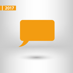 Speech bubble icons black icon, vector illustration. Flat design style