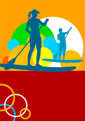 Stand up paddling - 32 - Poster