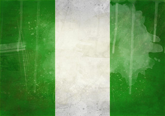 nigeria grunge flag