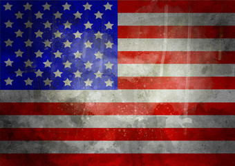 Fototapeta premium USA grunge flag