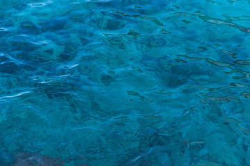 Blue water surface