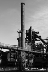 Rusty structures of abandoned metallurgical plant