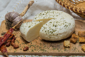 Traditional Russian Adygei cheese
