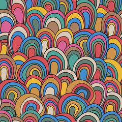 psychedelic waves seamless pattern