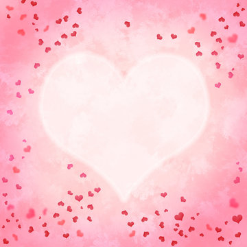 Aquarell Herz Hintergrund rosa pastell vintage Malerei