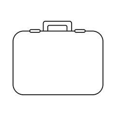 figure suitcase icon image, vector illustration design