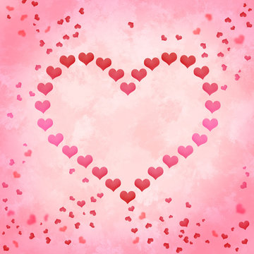 Liebe Valentinstag Herz mit Herzen