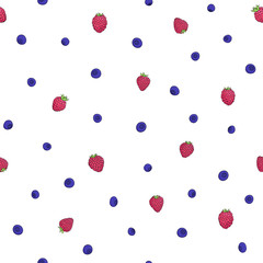 raspberry blueberry pattern