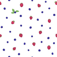 raspberry blueberry pattern