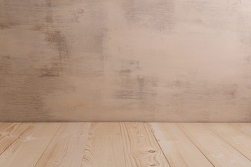 Old rustic wood background. Wooden board template for design. Rough bright plywood texture. Grungy pattern.
