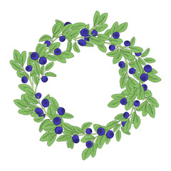 Round natural wreath