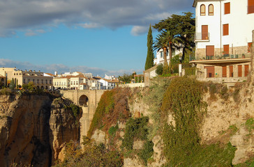 Fototapeta premium The New Bridge Puente Nuevo over the gorge in Ronda, Andalucia, Spain