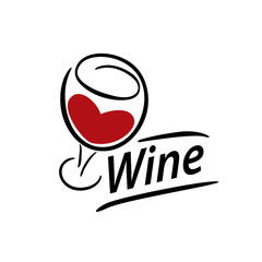vector wine logo