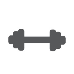 Dumbbells object flat icon isolated on white background.