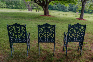 Three Chairs in the Field