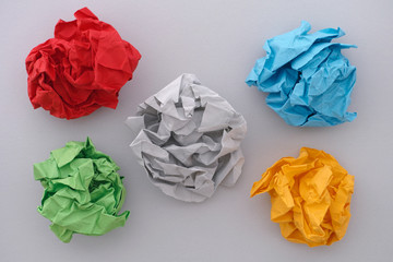 Colorful paper balls