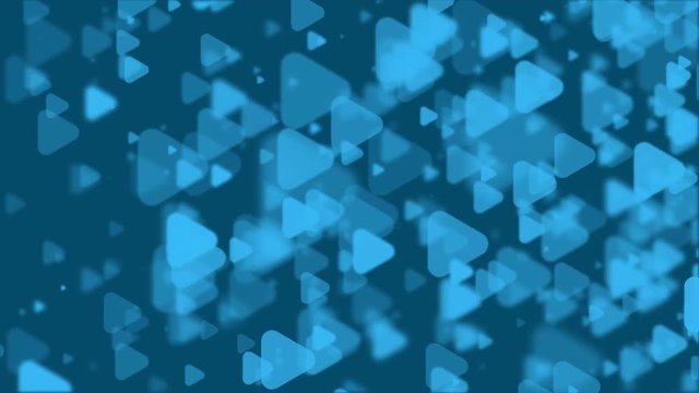 Seamless loop abstract geometric background with motion triangles.