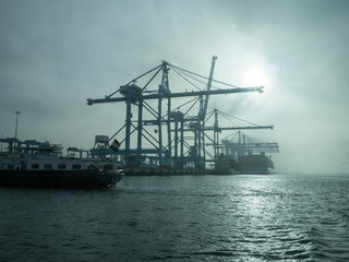 Obraz premium Port de Rotterdam, futureland